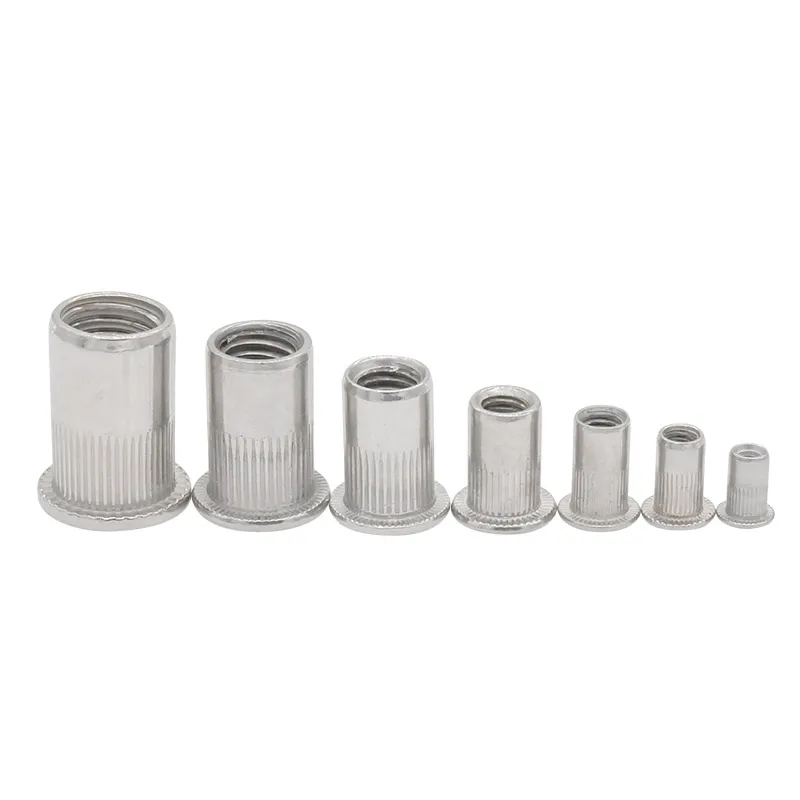 Rivet Nuts Flat Head Knurled Body FH-KB Stainless Steel Main Image